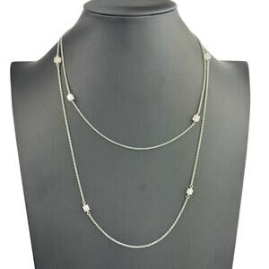 Willow House Lily Pink Quartz Silver Chain Necklace by Sara Blaine – NWT